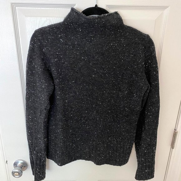 Madewell Coziest Yarn Mockneck – Heather Grey - Picture 2 of 6